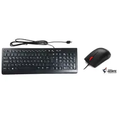 LENOVO - Combo Teclado Mouse Usb Essential Alambrico 4x30l79907 Negro