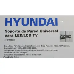 HYUNDAI - SOPORTE PARA TV PARED HYW3M 32-70 NIVEL MAGNETICO