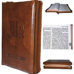SBC - Biblia Letra Gigante Cristiana Reina Valera 1960 Marron Cafe