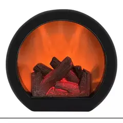 GENERICO - Decoracion simulacion de chimenea lampara de leña