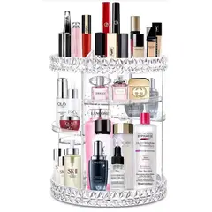 GENERICO - Organizador para maquillaje y accesorios giratorio en acrilico
