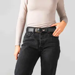 MARIO HERNANDEZ - Cinturón Casual Manuela Negro