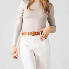 MARIO HERNANDEZ - Cinturón Casual Manuela Miel