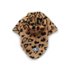 WAWAW - Hoodie M bisonte camel animal print negro 2