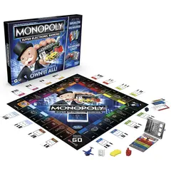 HASBRO - Juego de Mesa Monopoly Banco Electrónico Rewards
