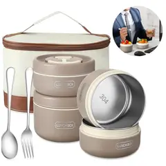SHUNGA - Lonchera Térmica Portátil Mantiene La Comida Caliente Bento Aislada Para Adultos