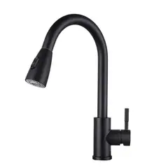 GENERICO - Grifería Monocontrol Lavaplatos Extensible Negro Parma