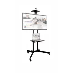 GENERICO - Soporte Para Tv Pedestal Móvil Con Ruedas Para Tv