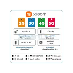 XIAOMI - Celular Redmi Note 14 Pro 256Gb 4G negro