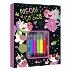 LEXUS - Libro NEÓN COLOR + 5 rotuladores de neón y STICKERS