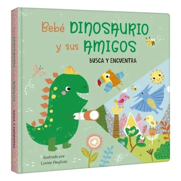 COLECCIÓN BUSCA Y ENCUENTRA LINTERNA BEBÉ DINOSAURIO Y SUS AMIGOS
