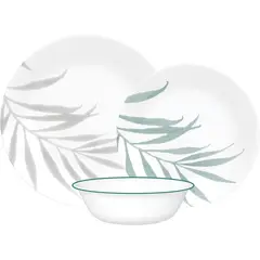 CORELLE - Vajilla Solar Print Brillo y Color 12 Piezas