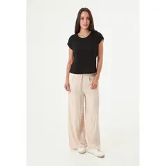 BELIFE - Pantalón crema para mujer
