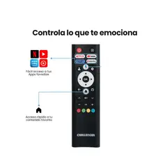 GENERICO - Control Remoto Tv Challenger Nuevos sin comando de Voz LED 43KG84