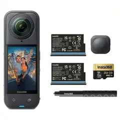 INSTA 360 - Videocámara Insta360 X5 8k 360° Ipx8 Kit Adventure Bundle Ia
