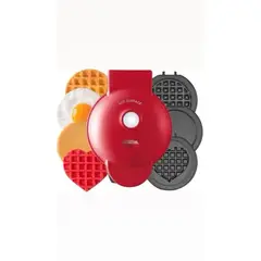 HOME - Mini Waflera 3 en 1 Antiadherente Waflera de Corazon Panqueques