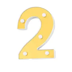 GENERICO - Letras Numeros De Luces Decoracion Fiesta Cumpleaños Dos