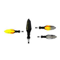 GENERICO - Direccionales Bicolor Secuencial LED Stallion Moto