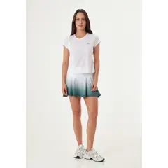 BELIFE - Falda deportiva sublimada verde para mujer