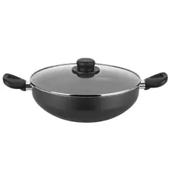 MUEBLES 2020 - Sarten Wok Superior 28cm Con Tapa Gris