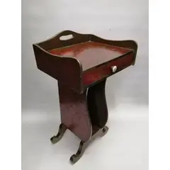 SIN ETIQUETAS - Atril O Ámbon Iglesia Mesa Antiguo Francés 1920 Madera Óleo