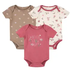 AMERICAN GENERICS - Set De Bodies Mamelucos Para Bebe Niña 3 und Algodón Org