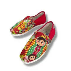 XIAN SHOES - Alpargata clasica mujer virgen roja A45