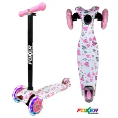 MULTIPLACE COLOMBIA - Patineta scooter para niños moderna con luces led Foxer + Proteccion