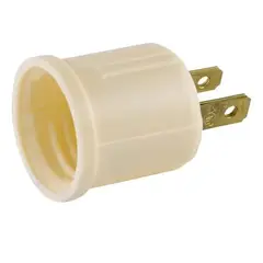 GENERICO - Adaptador de Enchufe Convierte Toma Corriente en Soporte para Bombilla