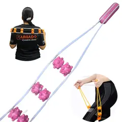 ZOCOCIO - Correa Masajeador Muscular De Mano Rodillo De Fisioterapia Rosa