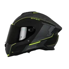 SPARTAN - Casco Hawk Evo Titan Gafas Internas GrisAmarillo Talla M