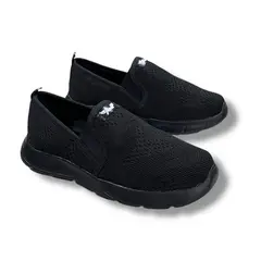 XIAN SHOES - ULTRALIVIANOS TRES NEGRO TOTAL SUELA NEGRA