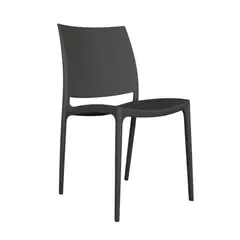 BONNO - Silla De Diseño Kiro Decorativa Moderna Cómoda Color Negro