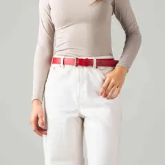 MARIO HERNANDEZ - Cinturón Casual Amalia Rojo