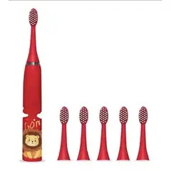 GENERICO - Cepillo dental electrico para niños rojo