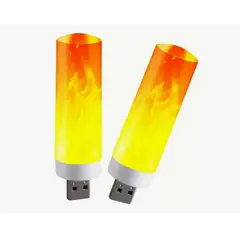 AMERICAN GENERICS - Luz De Llama Led Usb Portátil Sin Batería Efecto Atmosférico