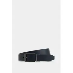 VELEZ - Vélez Cinturón Doble Faz Dobra De Cuero Hombre Vintage Azul Oscuro