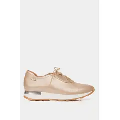 VELEZ - Vélez Zapatos Cordón De Cuero Para Mujer Suela Deportiva Dorado