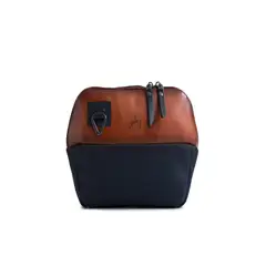 VELEZ - Vélez Riñonera Kanvas 2 De Cuero Para Hombre Contraste De Color