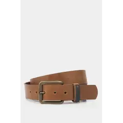 VELEZ - Vélez Cinturón Unifaz Wilde Cuero Hombre Pasador Con Sobrepuesto Miel