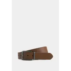 VELEZ - Vélez Cinturón Doble Faz Igor De Cuero Para Hombre Punta Lanza Miel