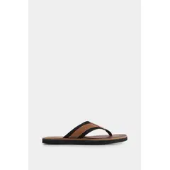 VELEZ - Vélez Sandalia Plana Alfil 2 De Cuero Hombre Capellada En Reata Miel