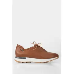 VELEZ - Vélez Zapatos Cordón De Cuero Para Mujer Suela Deportiva Miel