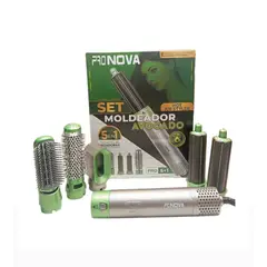 AMERICAN GENERICS - Set Cepillo Moldeador PRONOVA PRO-5 en1 Avocado