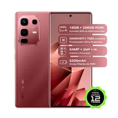 INFINIX - Celular Note 50s 256Gb/8+8Ram 5G Rojo + Obsequio