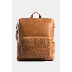 VELEZ - Vélez Morral Saba De Cuero Para Mujer Bolsillo Frontal Grabado