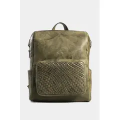 VELEZ - Vélez Morral Saba De Cuero Para Mujer Bolsillo Frontal Grabado