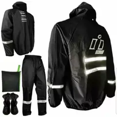 GENERICO - Impermeable Siliconado Para Motociclista 4 Piezas