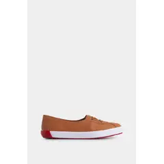 VELEZ - Vélez Tenis Planos Atenas De Cuero Para Mujer Casual Miel