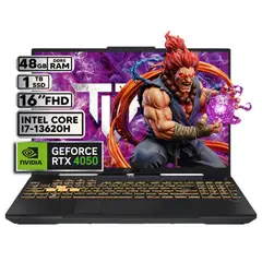 ASUS - PORTÁTIL GAMER INTEL CORE I7-13620H 48GB RAM 1TB SSD RTX 4050 6GB 16" FHD MECHA GRAY
